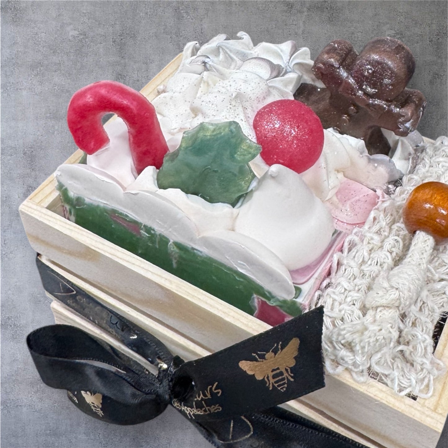 Boîte cadeau de 3 savons de Noël