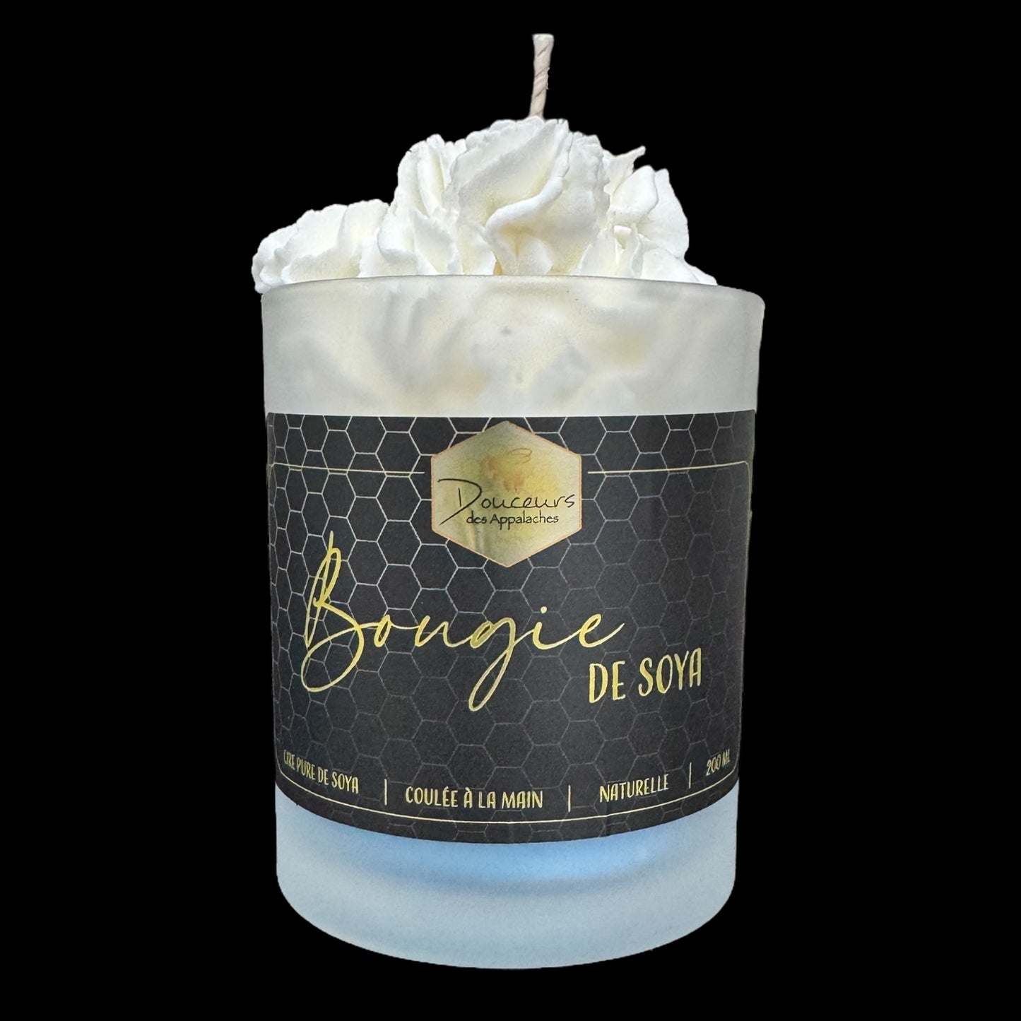 Bougie fouettée à la cire de soya