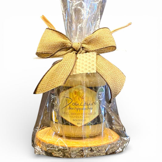 Emballage cadeau - Un pot de miel crémeux