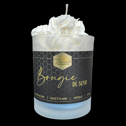 Bougie fouettée à la cire de soya
