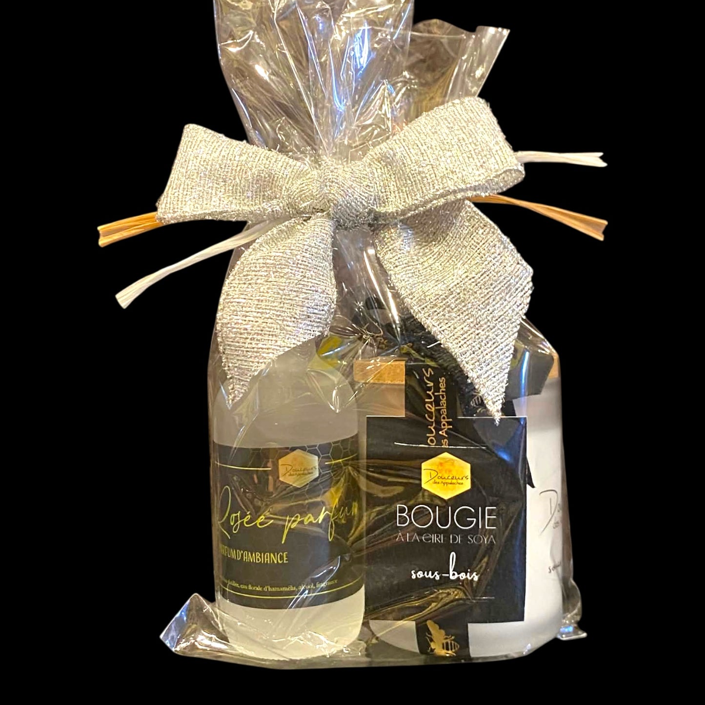 Emballage cadeau - Duo bougie à la cire de soya et sa rosée parfumée