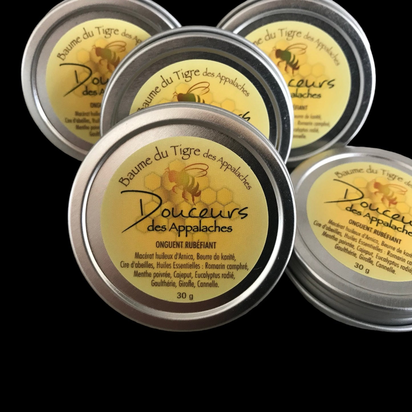 Baume du Tigre des Appalaches - Onguent rubéfiant à base de cire d’abeilles (30 g)