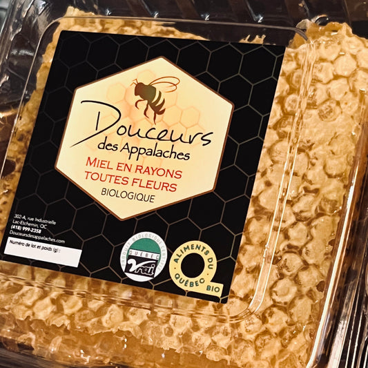 Miel en rayons biologique