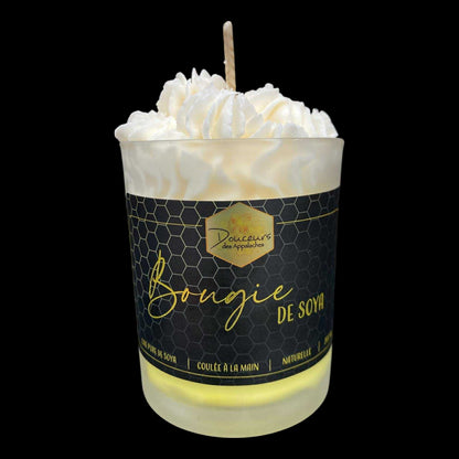 Bougie fouettée à la cire de soya