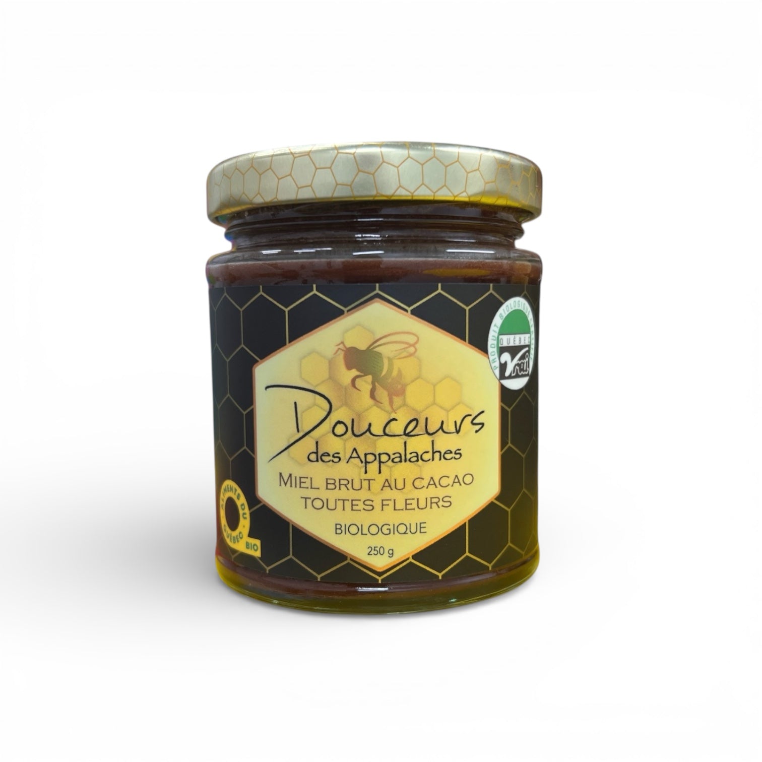 Miel brut biologique au cacao