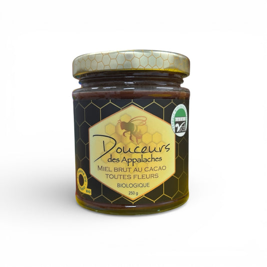 Miel brut biologique au cacao - 250 g