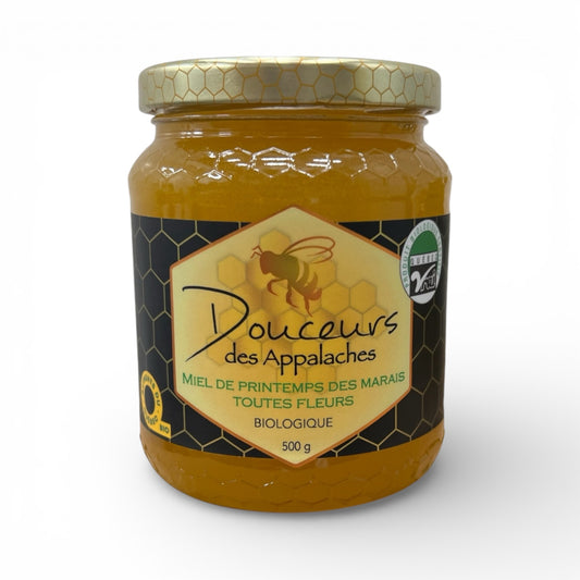 Miel brut de printemps des marais biologique - 500 g