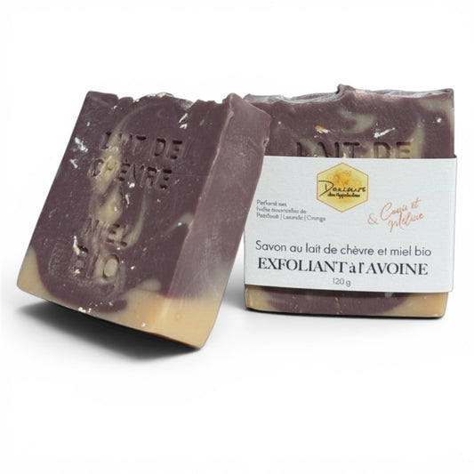 Savon Cassis et Mélisse - Exfoliant à l'avoine