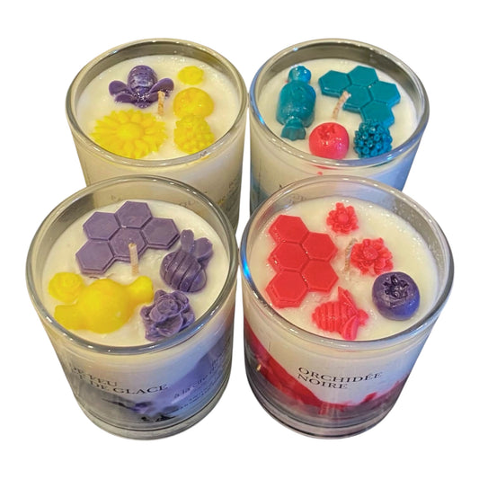 Bougie à la cire de soya avec mèche de coton (110 g)