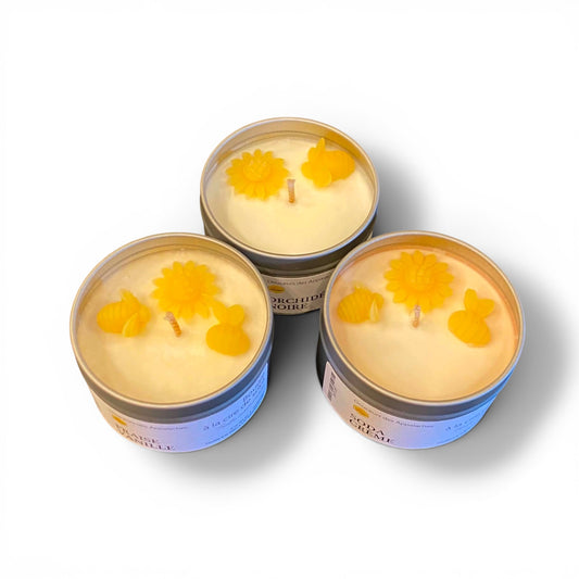 Bougie à la cire de soya avec mèche de coton (85 g)