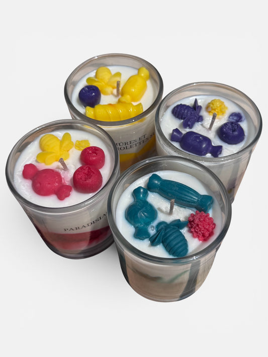 Bougie à la cire de soya avec mèche de coton (110 g)