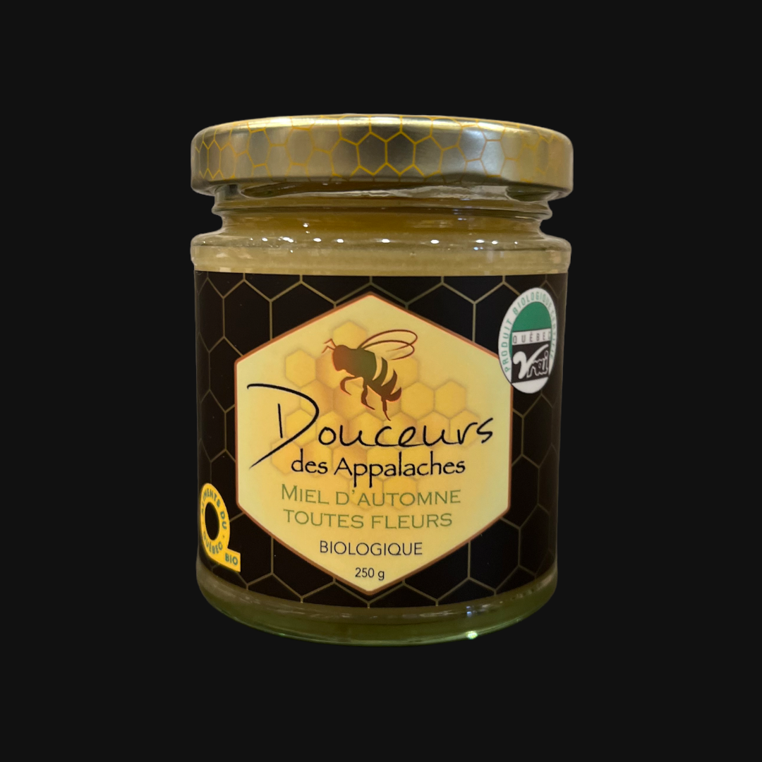 Miel brut d'automne 2023 biologique - 250 g