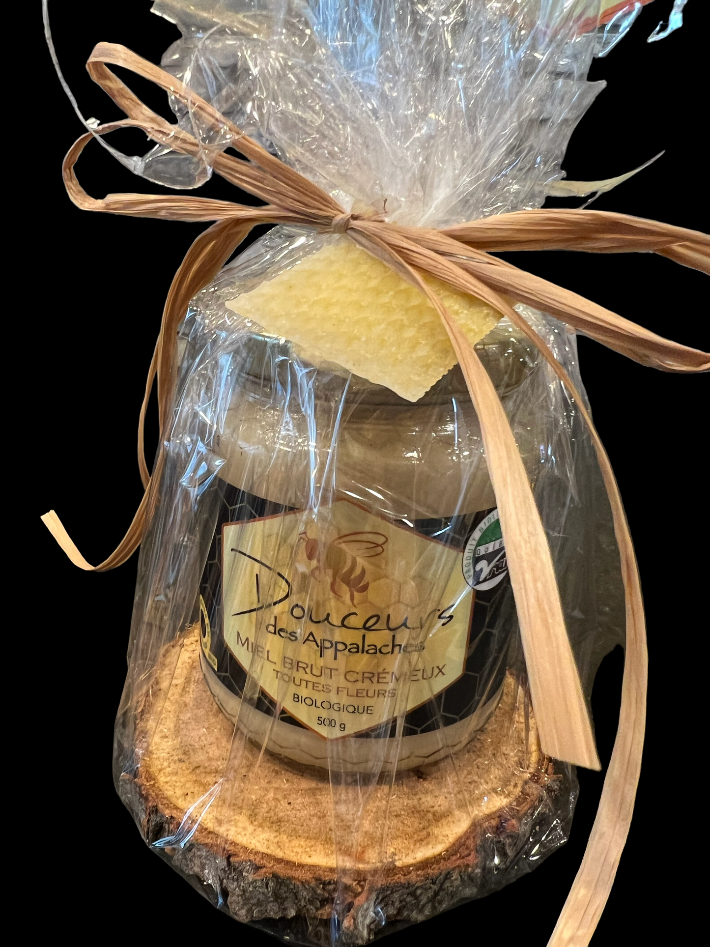 Emballage cadeau - Un pot de miel crémeux