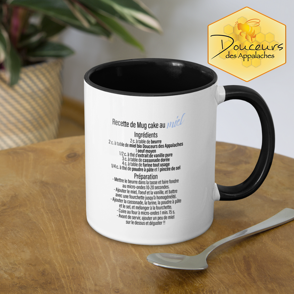 Tasse abeille avec recette Mug cake au miel